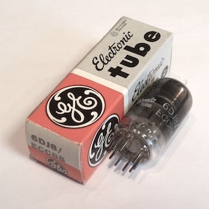 Gray Glass GE 6DJ8 ECC88 Radio Receiver Preamp Tube #VT-0556