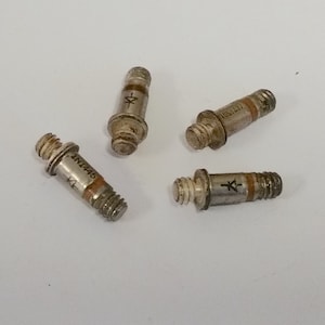 4 Weird New Unused Silver Plated 1N1445 Power Supply Diode Rectifiers #DI-0001