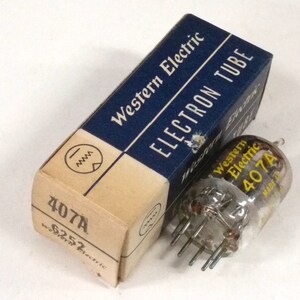 Western Electric 407A Twin Triode Audio Amp Radio Tube #VT-0613