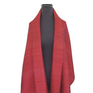 Red 100% 2 ply Silk Scarf Shawl Wrapper 72 inches long 27 inches wide New Imported from Thailand