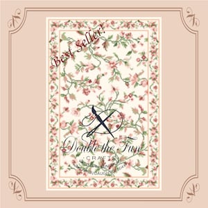 Katrianna Digital Petitpoint Dollhouse Rug Pattern