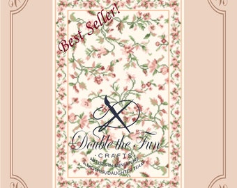 Katrianna Digital Petitpoint Dollhouse Rug Pattern