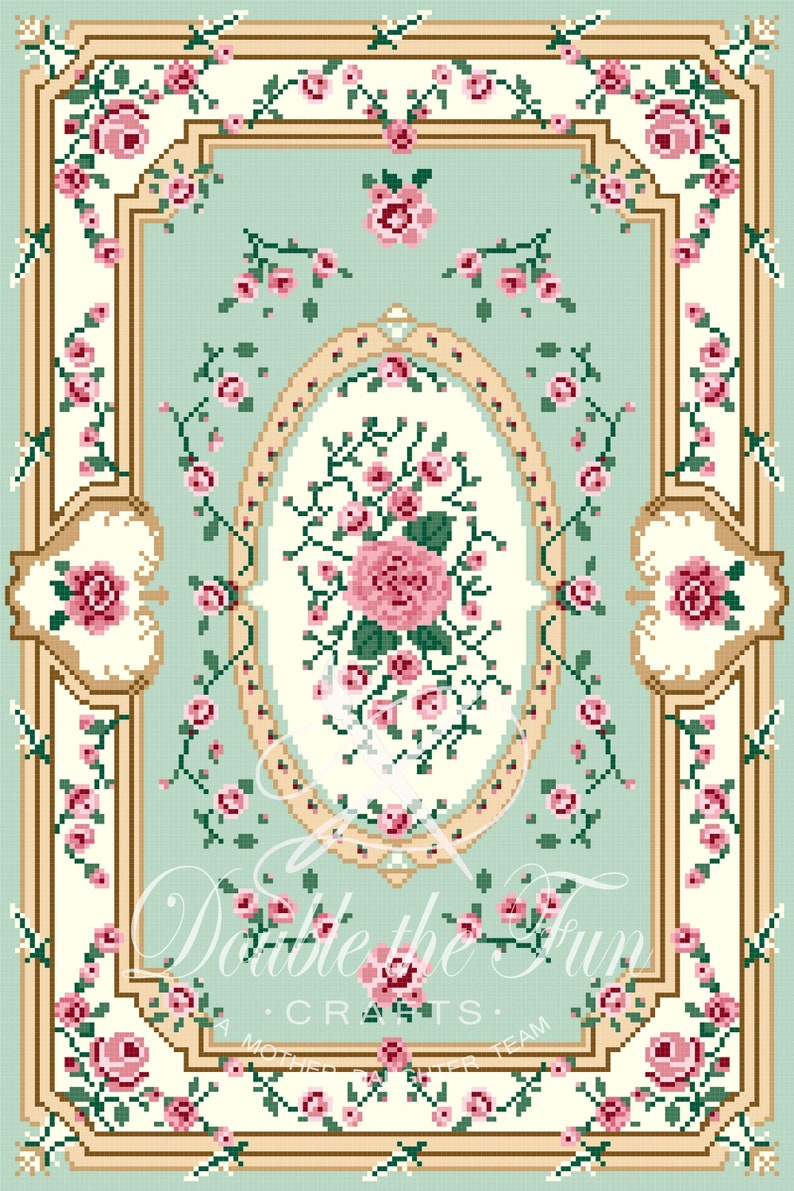 Dollhouse Rug Pattern Instant Digital Download Petitpoint. - Etsy