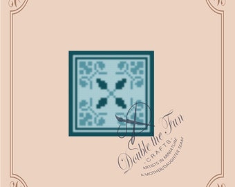 Dollhouse Cushion pattern, instant digital download, petitpoint. WANDA 2 cushion, a 1/12th scale pattern for you to stitch.