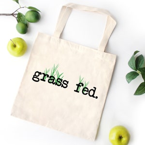 Grass Fed Canvas Tote | Powered By Plants