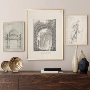 Vintage Architecture Sketch Prints