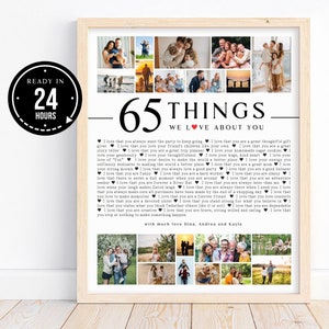 65 coisas que amamos em você, modelo de imagem, 65 motivos pelos quais amamos você, presente faça você mesmo, presente de aniversário, presente para melhor amiga, presente romântico personalizável