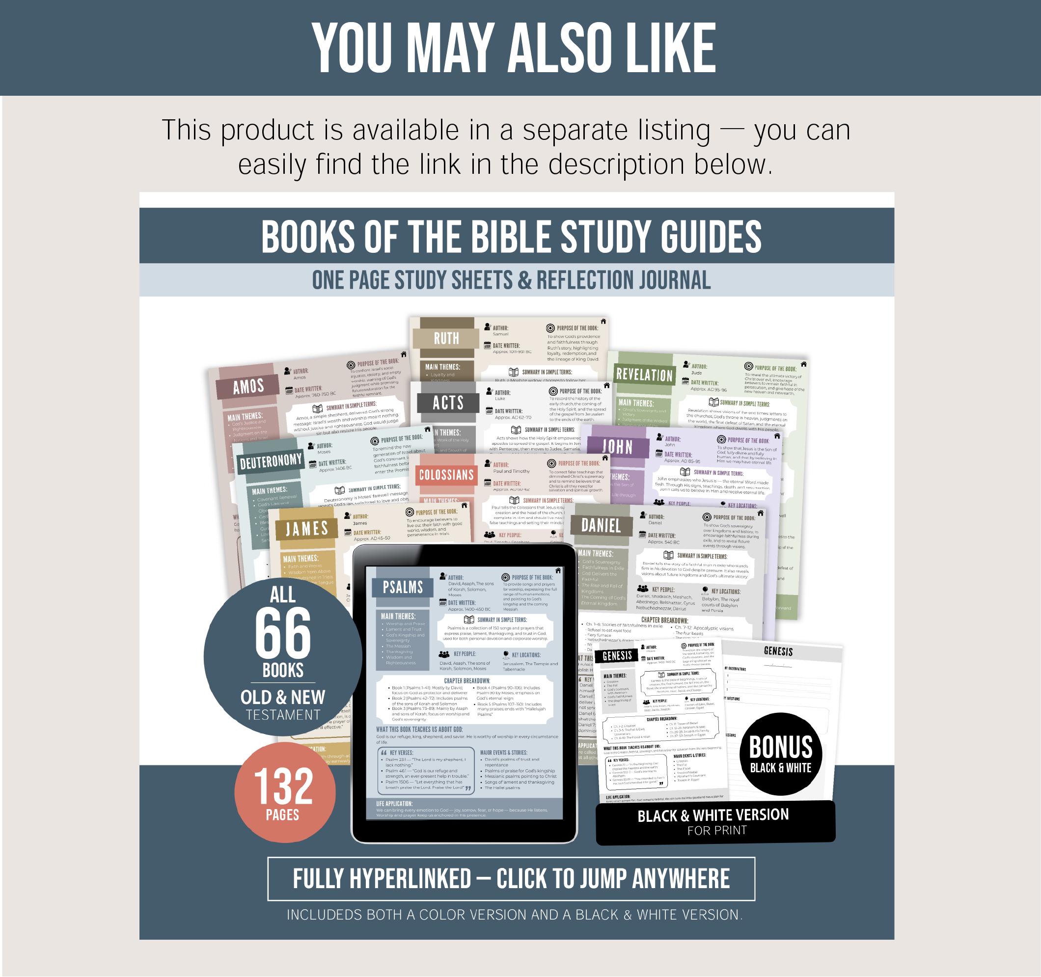 Women of the Bible Character Study Guide, Bible Study, Study Sheet ...