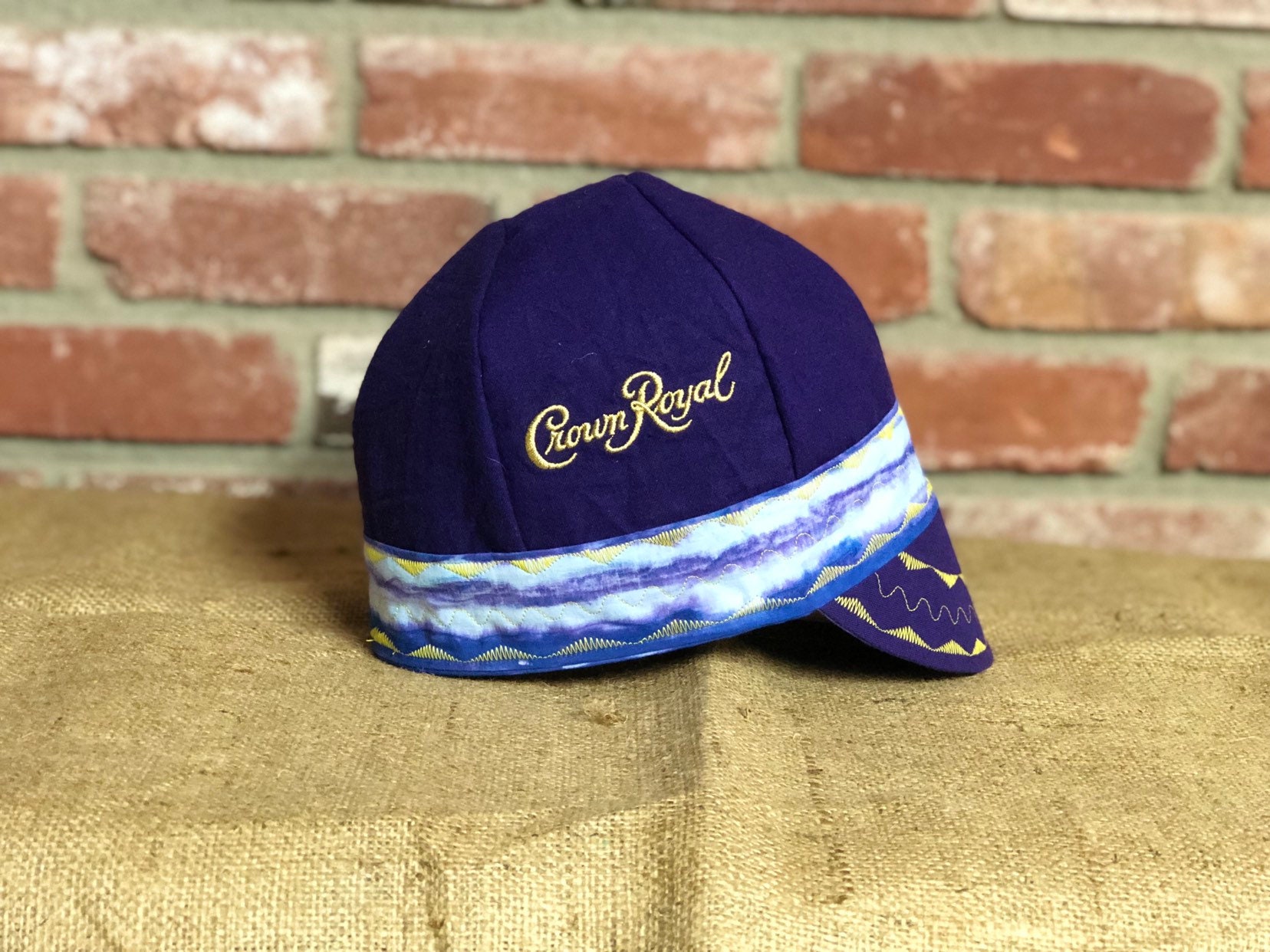 Crown Royal Welding Cap W/ Colored Brow 