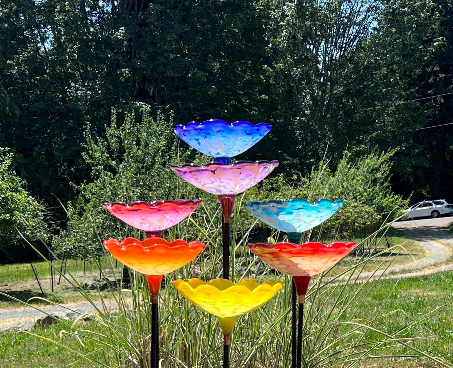 Glass Bird Garden Decor - Etsy