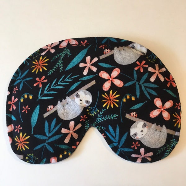 XL eye pillow/face rice pack: Migraine & sinus relief hot/cold pack (optional lavender or peppermint scent)