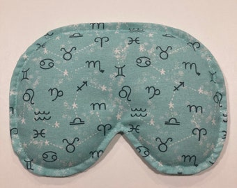 XL eye pillow/face rice pack: Migraine and sinus relief hot/cold pack (optional lavender or peppermint scent)