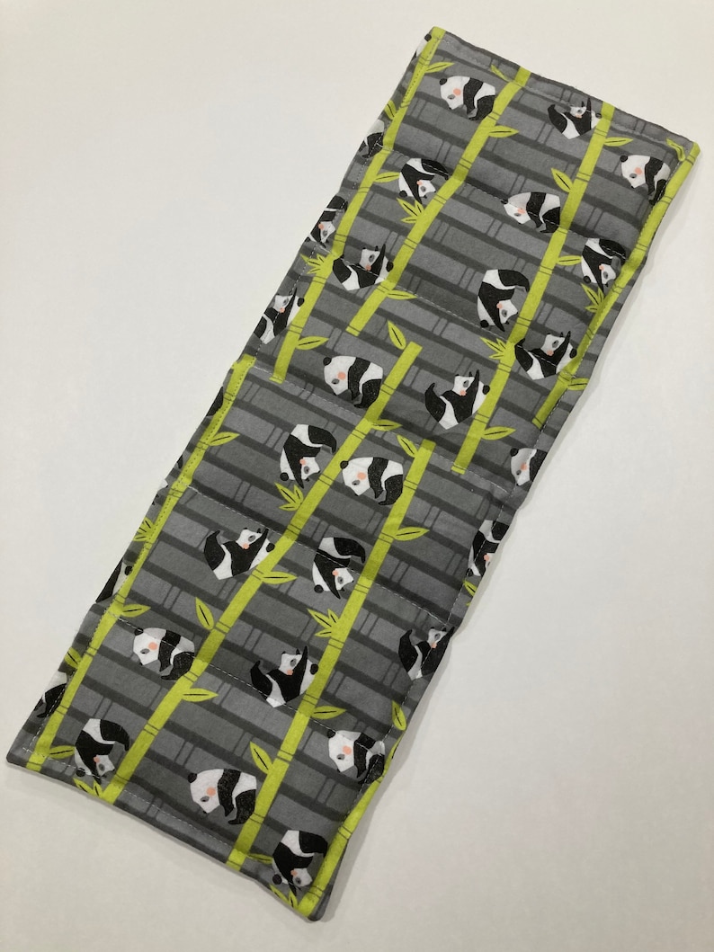 Large Neck/Shoulder rice pack, rice heating pad, hot/cold rice bag, reusable-microwavable heating pad Panda