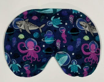 XL eye pillow/face rice pack: Migraine and sinus relief hot/cold pack (optional lavender or peppermint scent)
