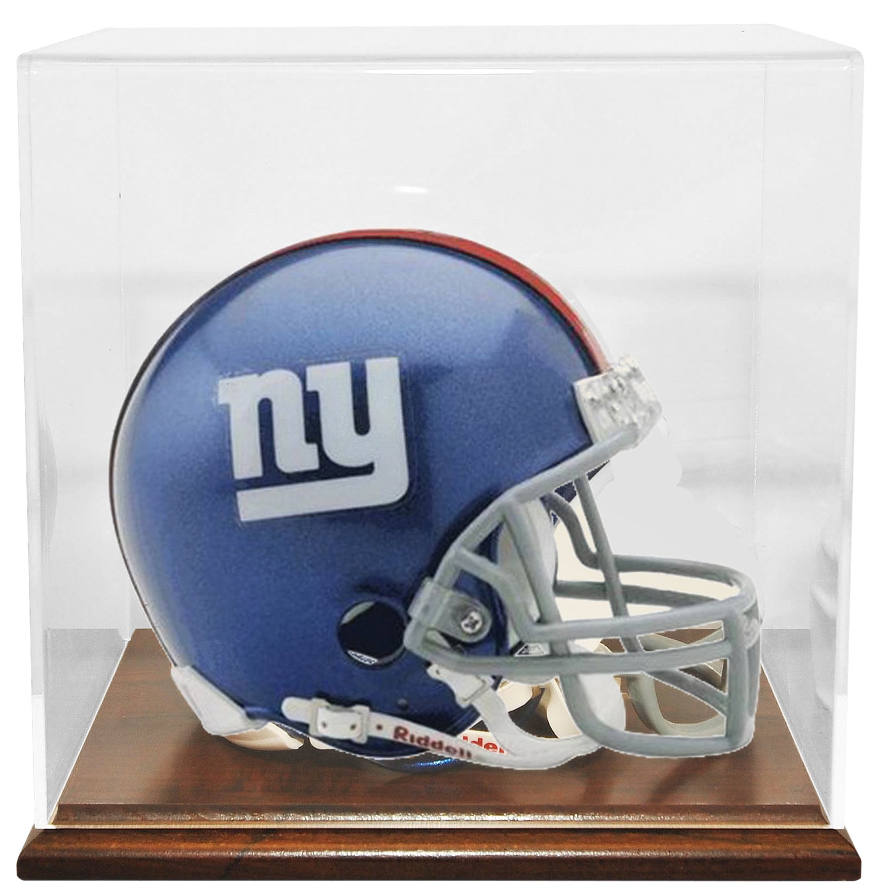 Wood Finish Mini Football Helmet Display Case MADE IN USA Etsy