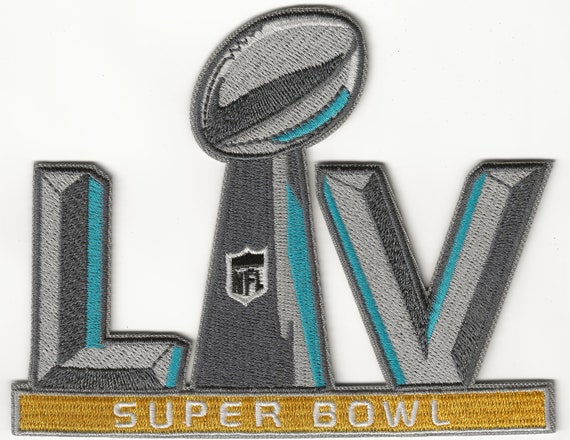 2021 SUPER BOWL 55 LV Iron on Sew on 4 3/4 X 3 3/4 