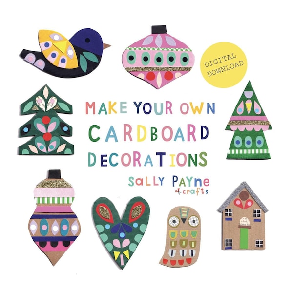CHRISTMAS DECORATIONS CRAFT - digital download -