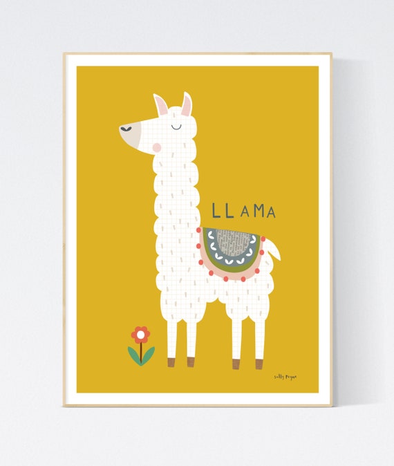Llama wall art