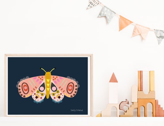 Moth wall art