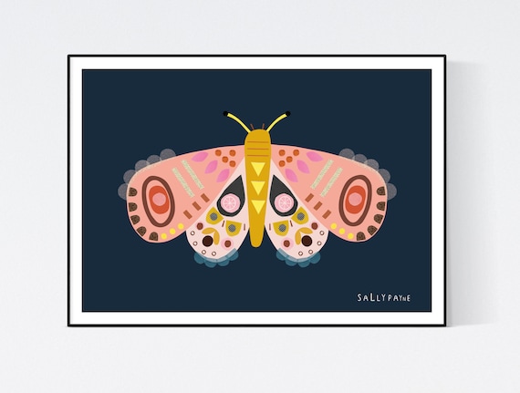 Moth wall art