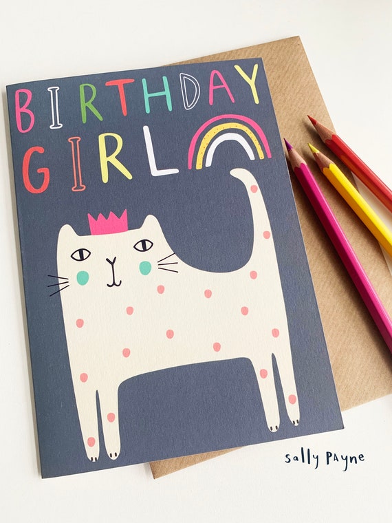 Cat birthday card