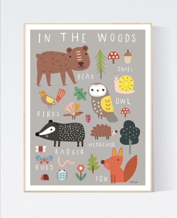 In the woods-  wall art