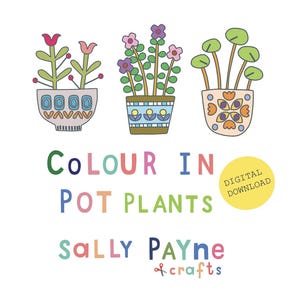 PAGINA DA COLORARE DELLE PIANTE - download digitale - pagina da colorare - colorazione