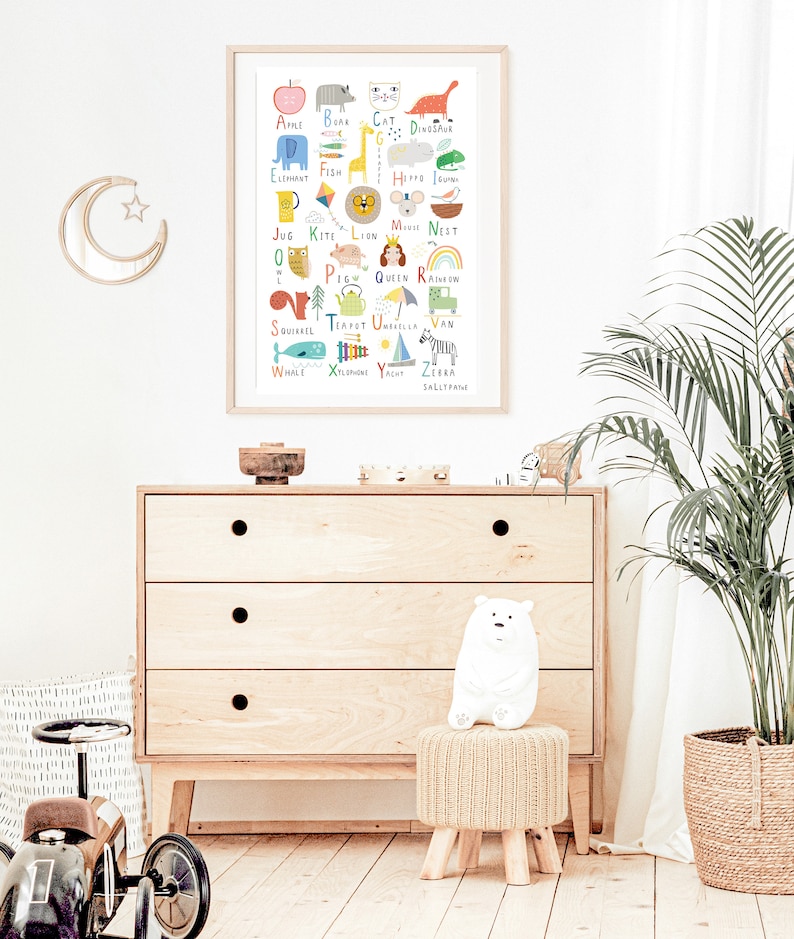 Alphabet Wall Art Wall Art Children's Prints Etsy