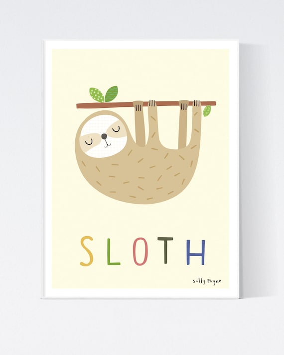 Sloth wall art