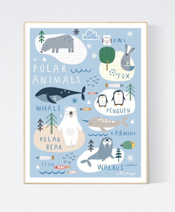 Polar animals wall art