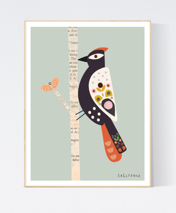 Woodpecker wall art
