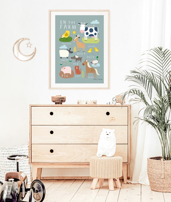 On the farm wall art