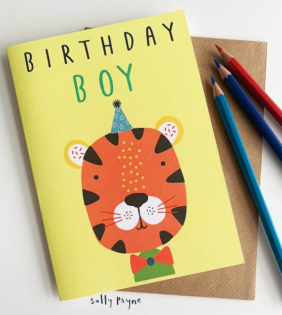 Tiger birthday card