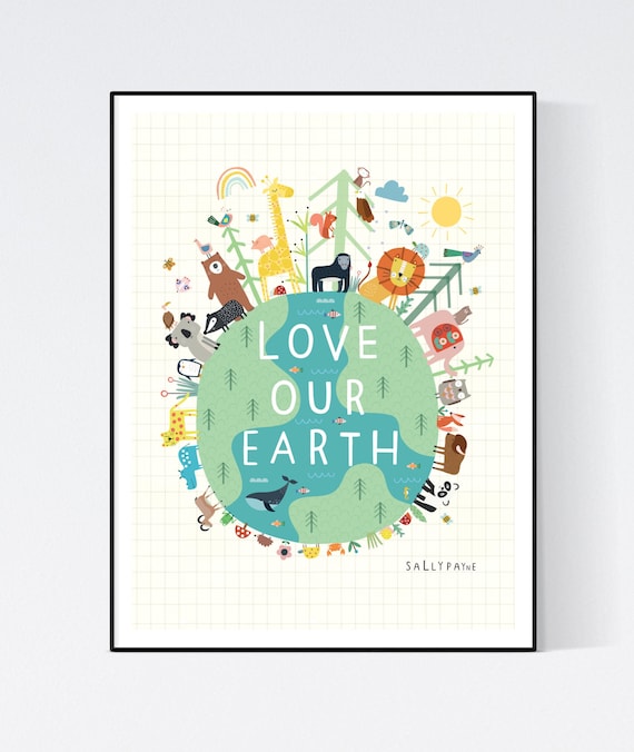 Love our earth wall art