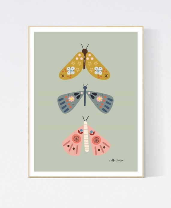 Butterfly trio- children's prints