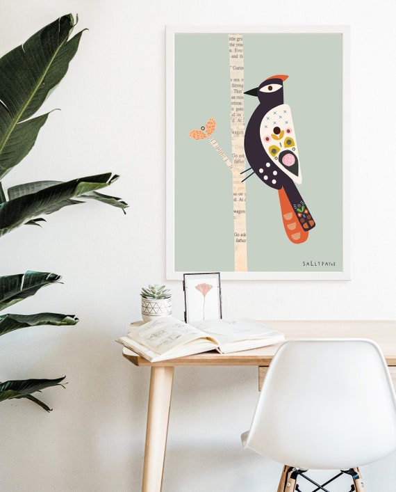 Woodpecker wall art