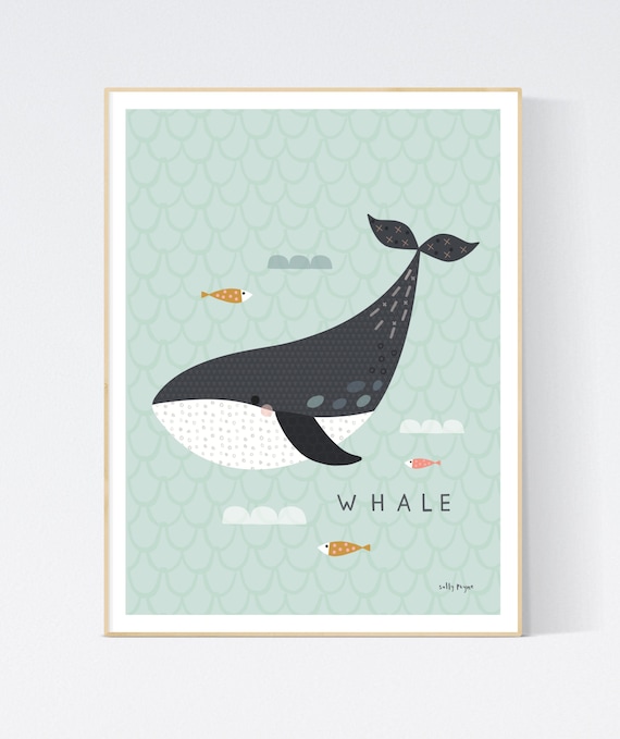 Whale wall art