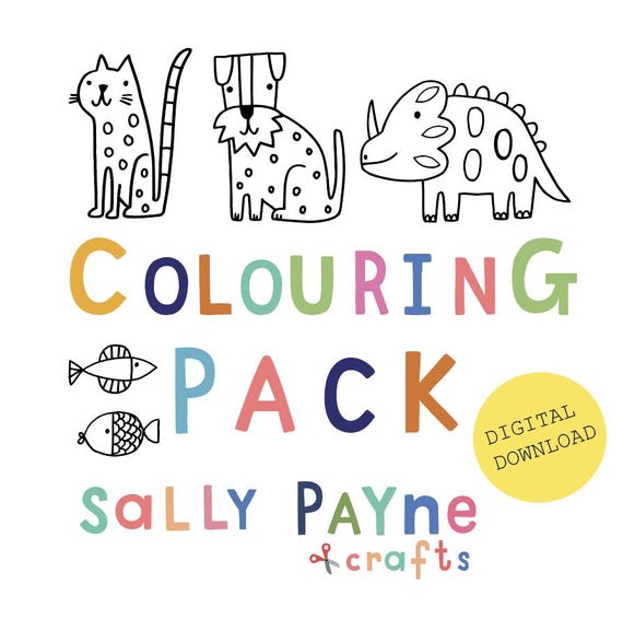 Colouring pack -- digital download -