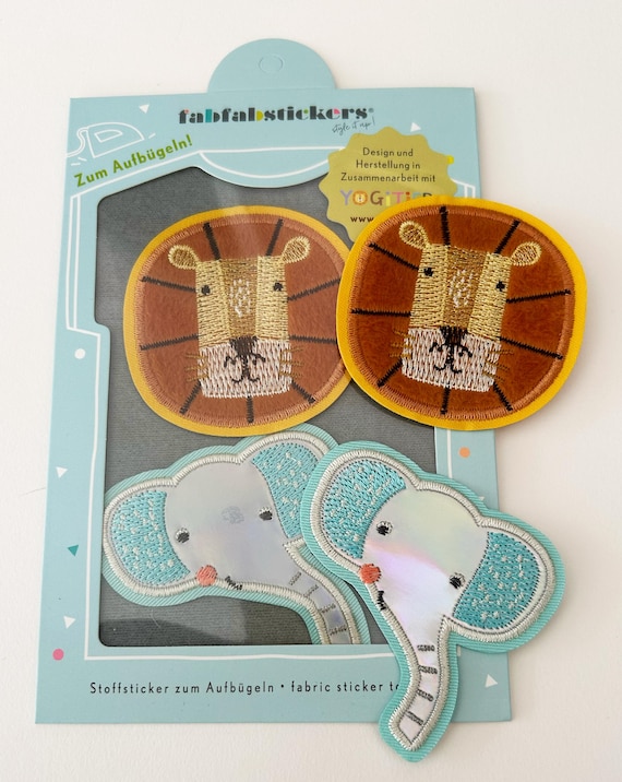 Fabric embroidered stickers to iron on clothing