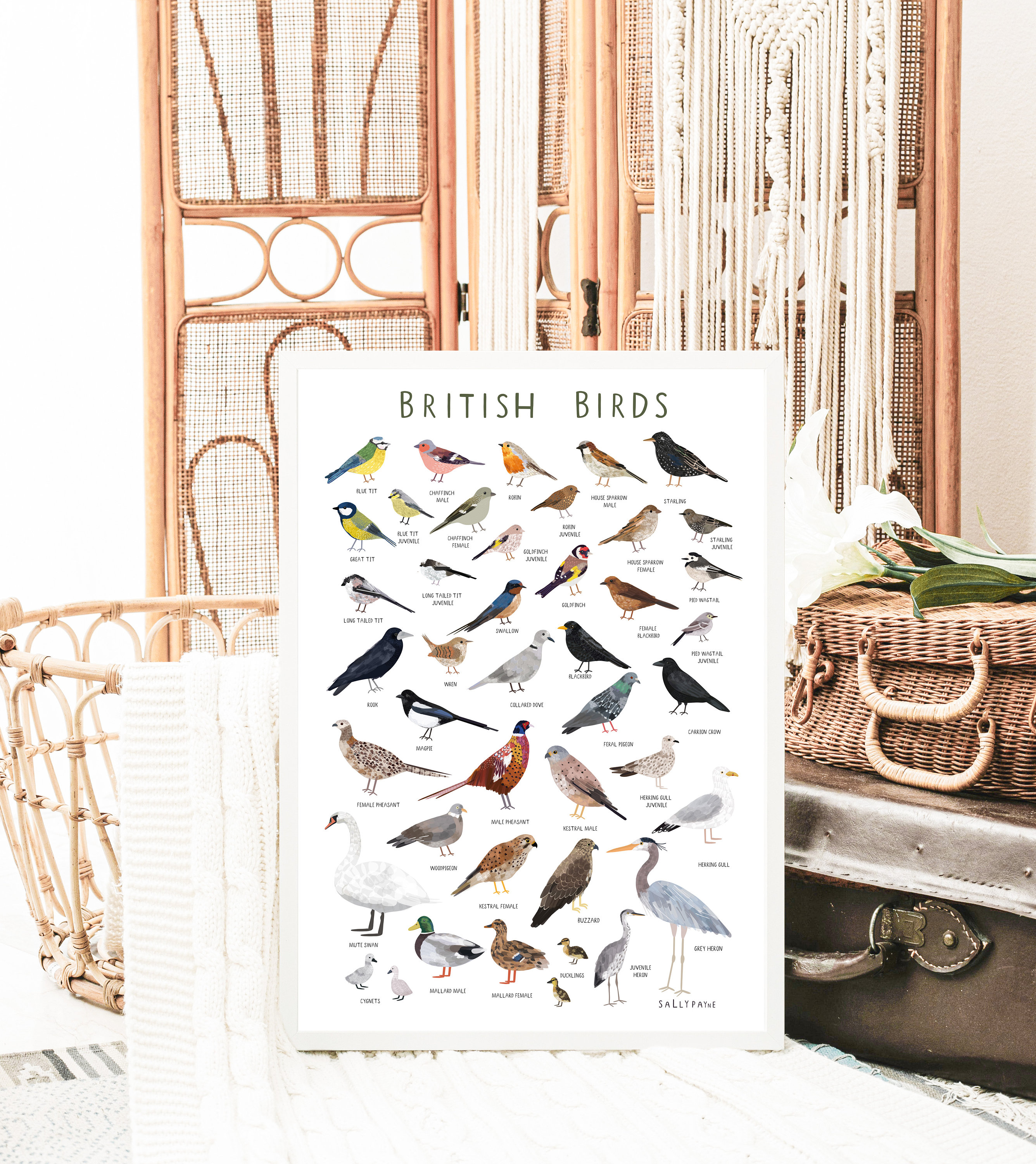 BIRDS' WORDS WALL BIRD / ICCHIN XL BB④ BIRDS' WORDS WALL BIRD