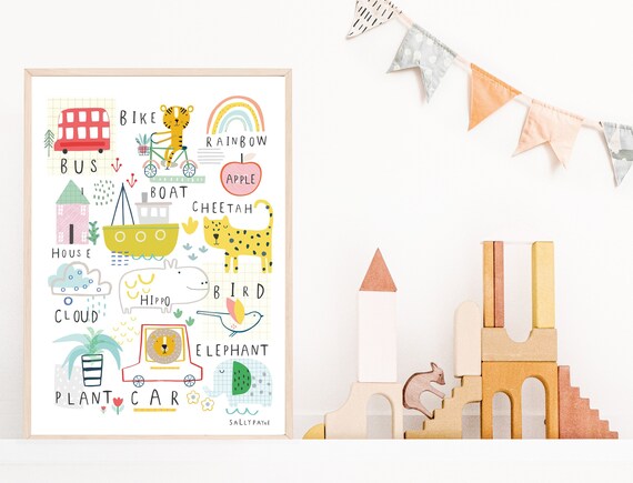 Animal print wall art