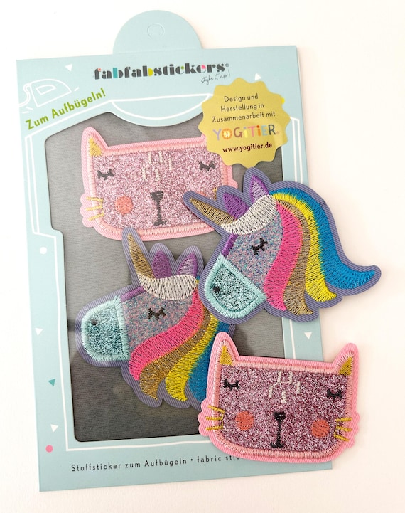 Fabric embroidered stickers to iron on clothing