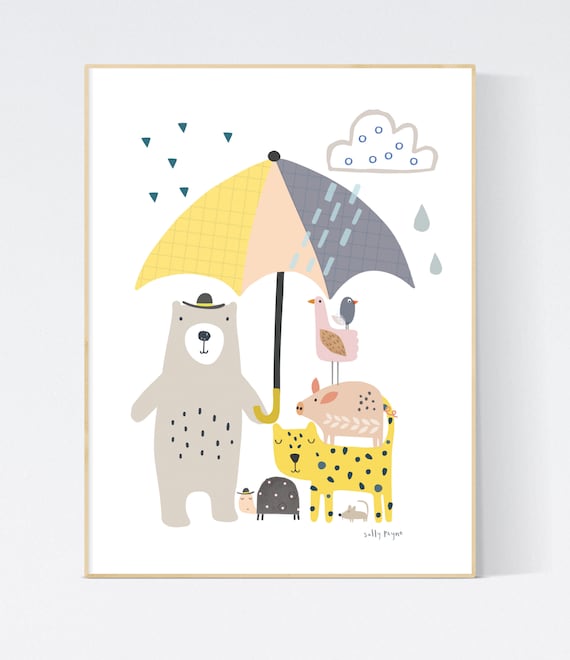 Mixed animal print wall art