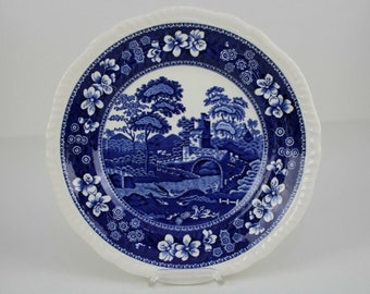 Keramik Spode Salatschüssel Schüssel #S Blue Tower