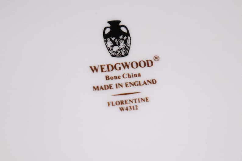 Wedgwood Bone China Florentine W4312 Plat d'accompagnement noir ovale 28 cm Y2 image 10