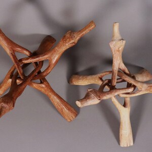 Original African carving tripod holder for bowls / Art Jingfrei 1#I
