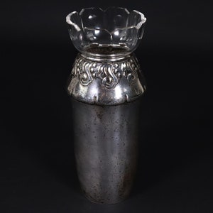 Antique Astral Centerpiece / Vase / Copenhagen / Silver-Plated / Vintage #Y1