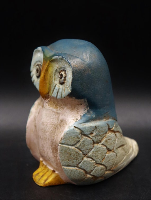 GILDE Handwerk Wooden Relief Figure Owl / Painted With Gold Shimmer P -  Etsy Finland