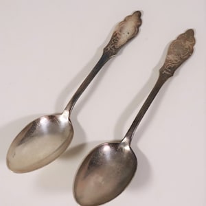 Robbe & Berking Friesian Pattern - 2 Dinner Spoons / Spoons / 90 Silver / Antique #V5