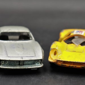 Politoys Export Vintage Diecast Model No. 553 ISO Grifo + No. 574 Ferrari P.4 #N